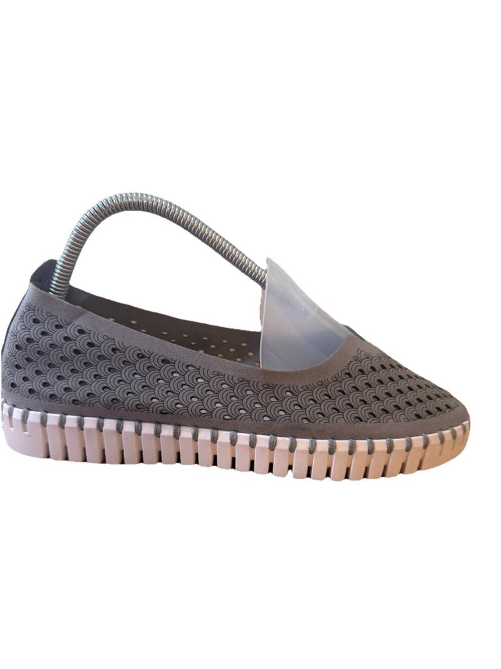 Ilse Jacobsen Tulip Shoes Grey Slip On Flat Loafers Sneakers Women's 39 Us 9